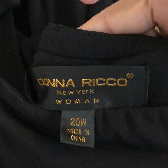 Donna Ricco black halter gown sz 20 - Picture 4 of 4